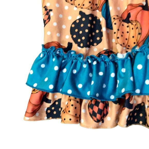 Marie Nicole Dress Girls XXXXL (8) Used Pumpkin Fall Thanksgiving Halloween - Picture 6 of 9